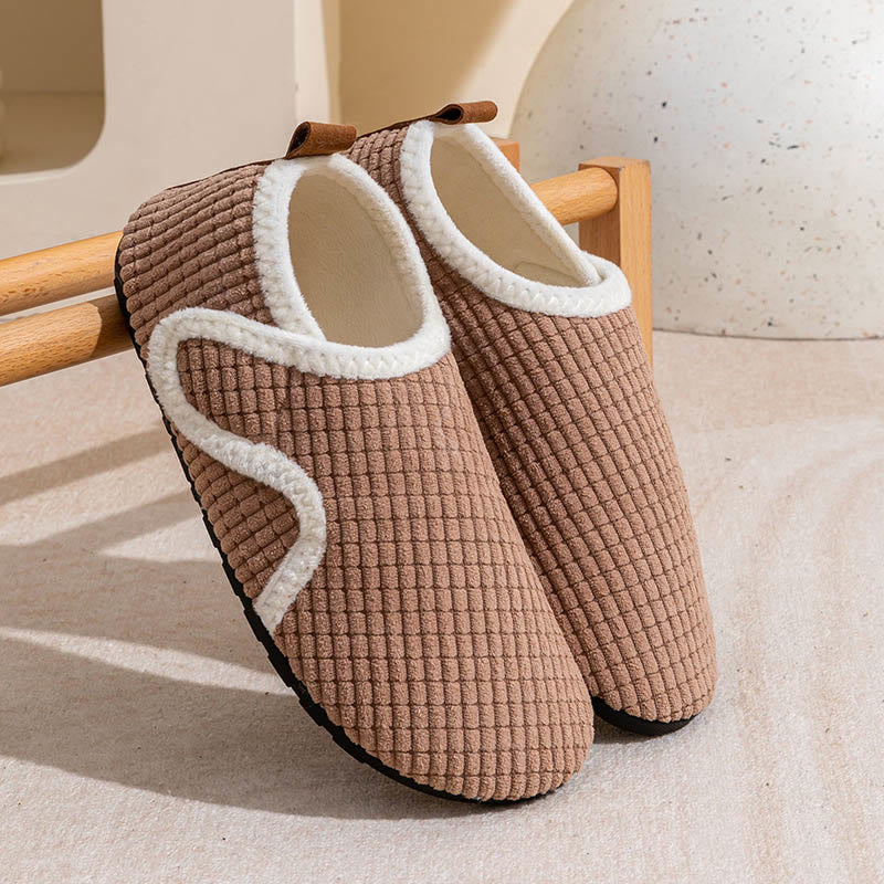 Chaussons légers et confortables grande taille - Brun - EU43-44 (US9-10) - image 11