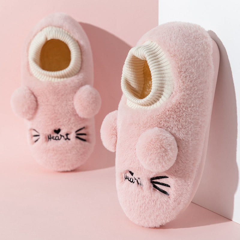 Chaussons chat dessin animé grande taille - Rose - EU43-44 (US9-10) - image 9
