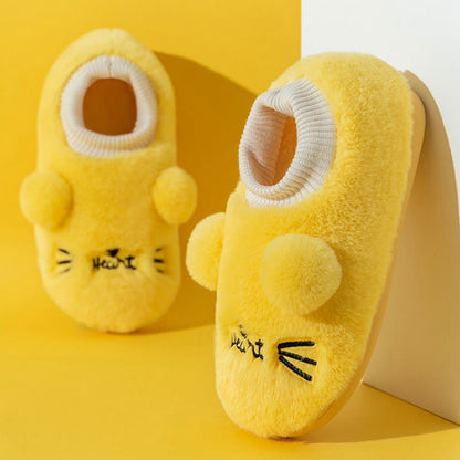 Chaussons chat dessin animé grande taille - Jaune - EU43-44 (US9-10) - image 13