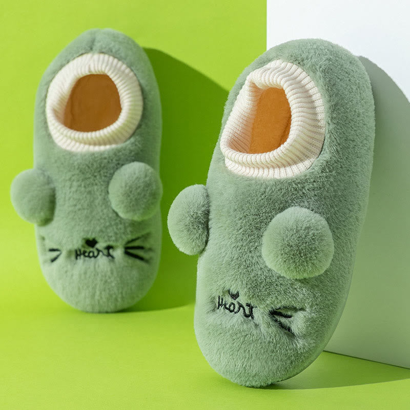 Chaussons chat dessin animé grande taille - Vert - EU43-44 (US9-10) - image 11