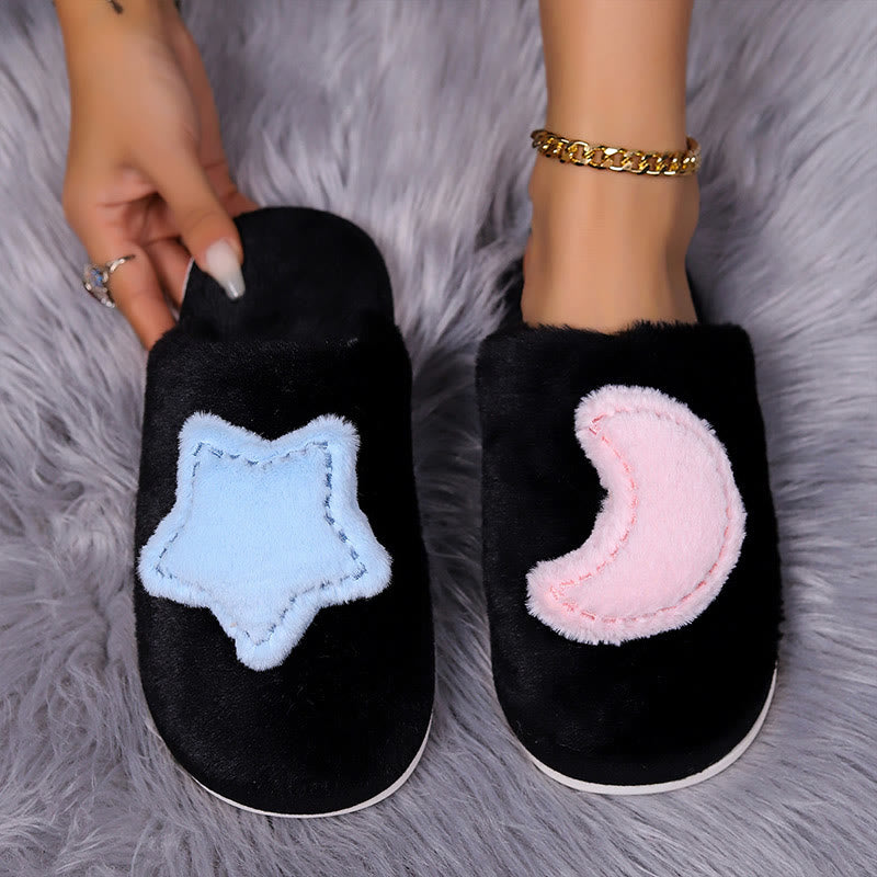 Chaussons grande taille Moon Stars - Noir - EU43-44 (US9-10) - image 4