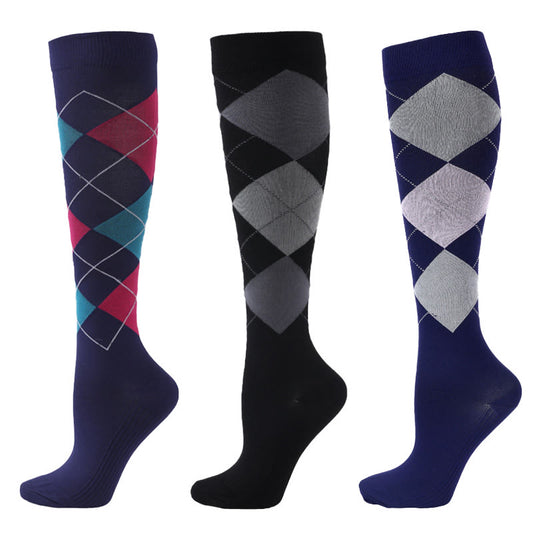 Chaussettes de compression à treillis diamant (3 paires)