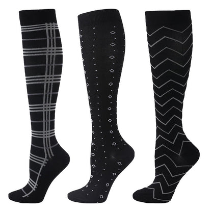 Chaussettes de compression Wave Grid (3 paires) - Multicolore - S/M - image 0
