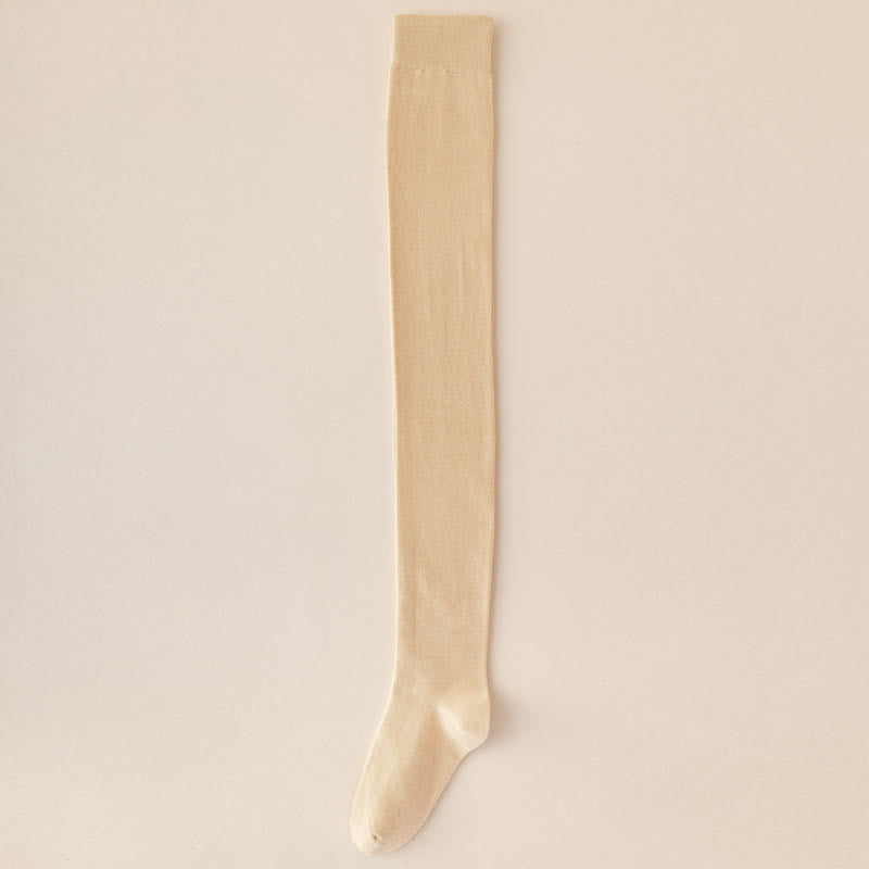 Chaussettes hautes en coton uni (2 paires) - Nu - EU39-46 (US6-12) - image 9