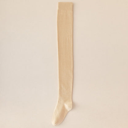 Chaussettes hautes en coton uni grande taille (2 paires)