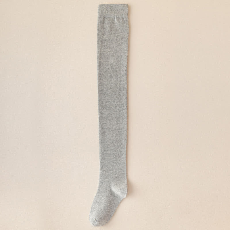 Chaussettes hautes en coton uni (2 paires) - Gris clair - EU39-46 (US6-12) - image 13
