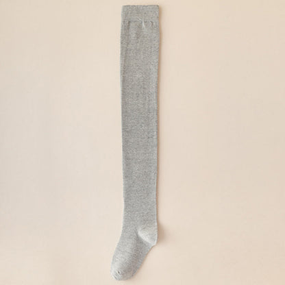 Chaussettes hautes en coton uni (2 paires) - Gris clair - EU39-46 (US6-12) - image 13