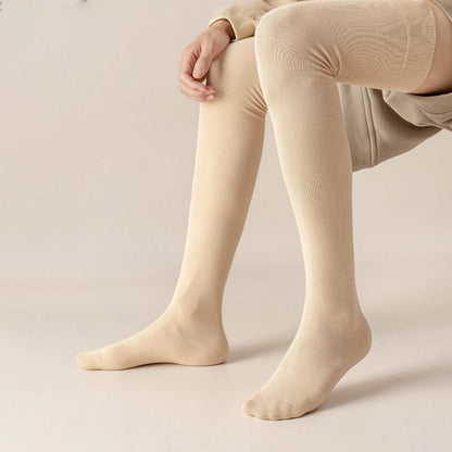 Chaussettes hautes en coton uni (2 paires) - image 3