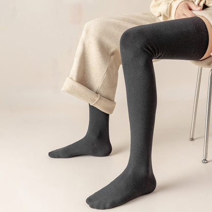 Chaussettes hautes en coton uni (2 paires) - image 2