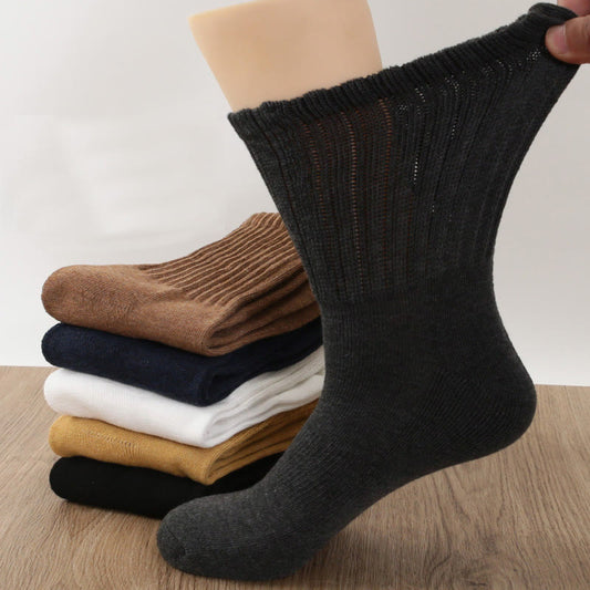 Chaussettes longues à rayures épaisses grande taille (4 paires)