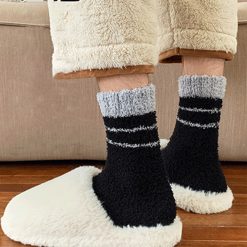 Chaussettes mi-mollet en polaire corail grande taille (6 paires) - image 8