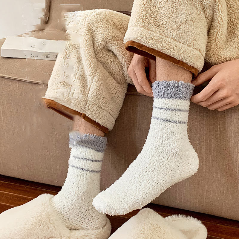 Chaussettes mi-mollet en polaire corail (6 paires) - image 5