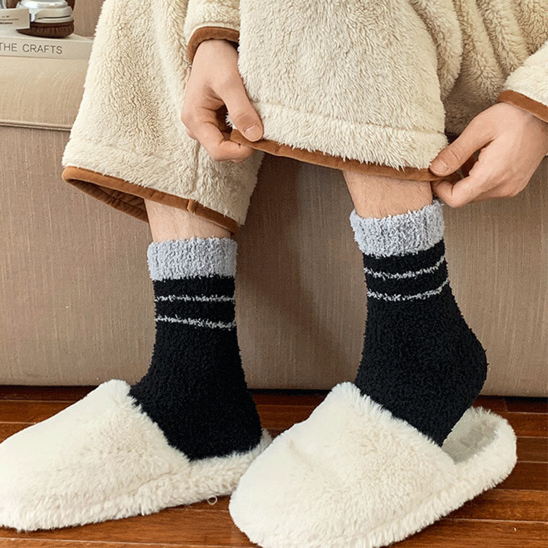 Chaussettes mi-mollet en polaire corail (6 paires) - image 7