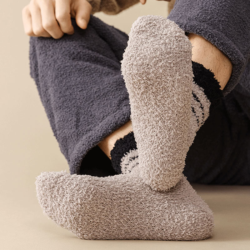 Chaussettes mi-mollet en polaire corail (6 paires) - image 2