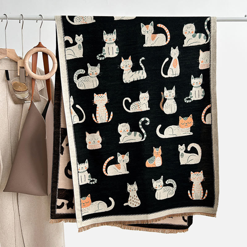 Grande écharpe douce pour chat - Noir - Taille unique - image 6