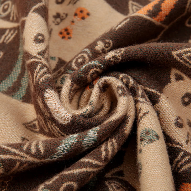 Couverture écharpe chat dessin animé - image 7