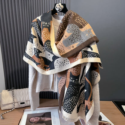 Écharpe couverture jacquard Sweet Cat - image 11