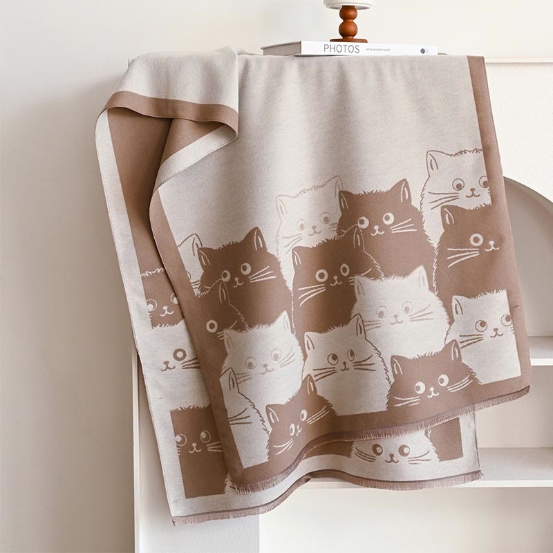 Écharpe couverture d'hiver chaude et agréable - Kaki - Taille unique - image 18