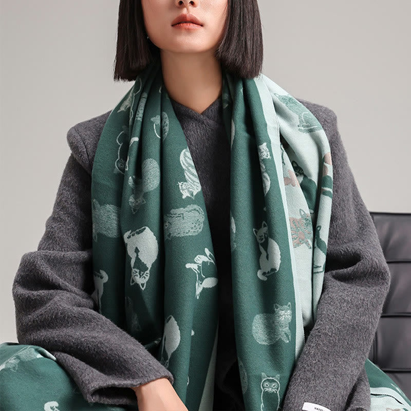 Écharpe douce et élégante en forme de chat - image 3