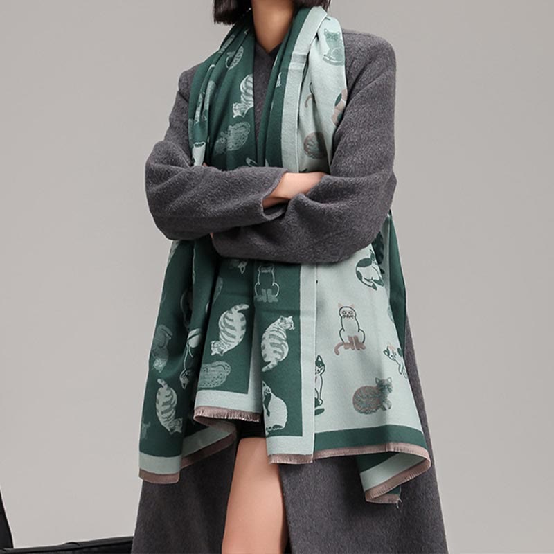 Écharpe douce et élégante en forme de chat - image 1