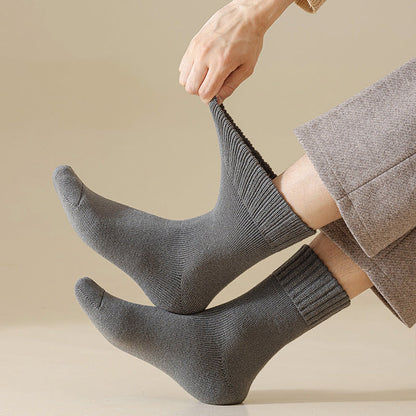 Chaussettes courtes polyvalentes de couleur unie grande taille (5 paires)