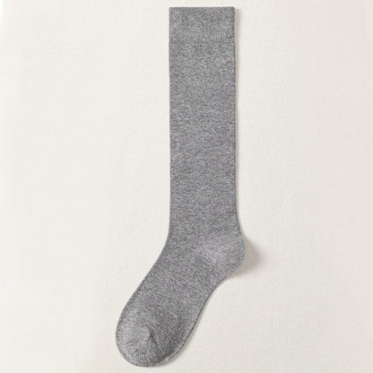 Chaussettes hautes grande taille (5 paires) - Gris clair - EU38-46 (US5-12) - image 7