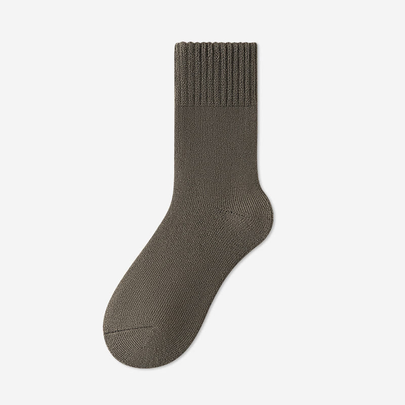 Chaussettes courtes polyvalentes de couleur unie grande taille (5 paires) - Gris - EU39-45 (US6-11) - image 9