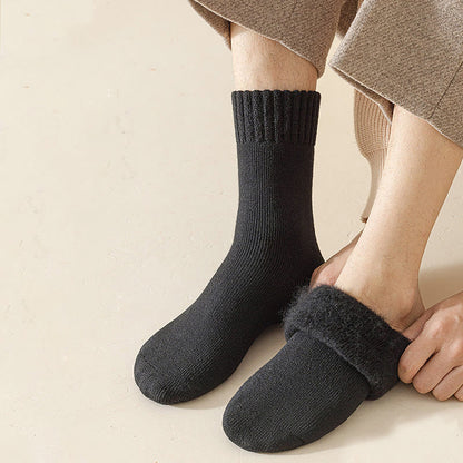 Chaussettes courtes polyvalentes de couleur unie grande taille (5 paires)