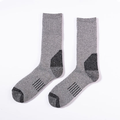 Chaussettes de ski chaudes mi-mollet (5 paires) - Gris clair - EU39-42 (US6-8.5) - image 3