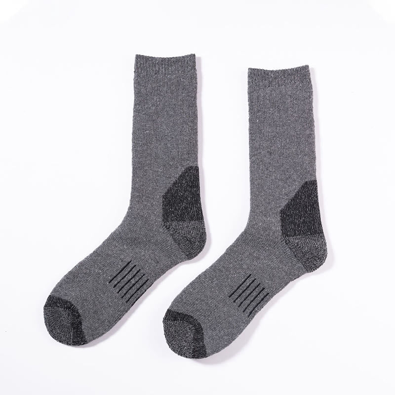 Chaussettes de ski chaudes grande taille (5 paires) - Gris foncé - EU39-42 (US6-8.5) - image 2