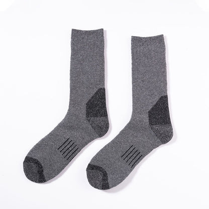 Chaussettes de ski chaudes grande taille (5 paires) - Gris foncé - EU39-42 (US6-8.5) - image 2
