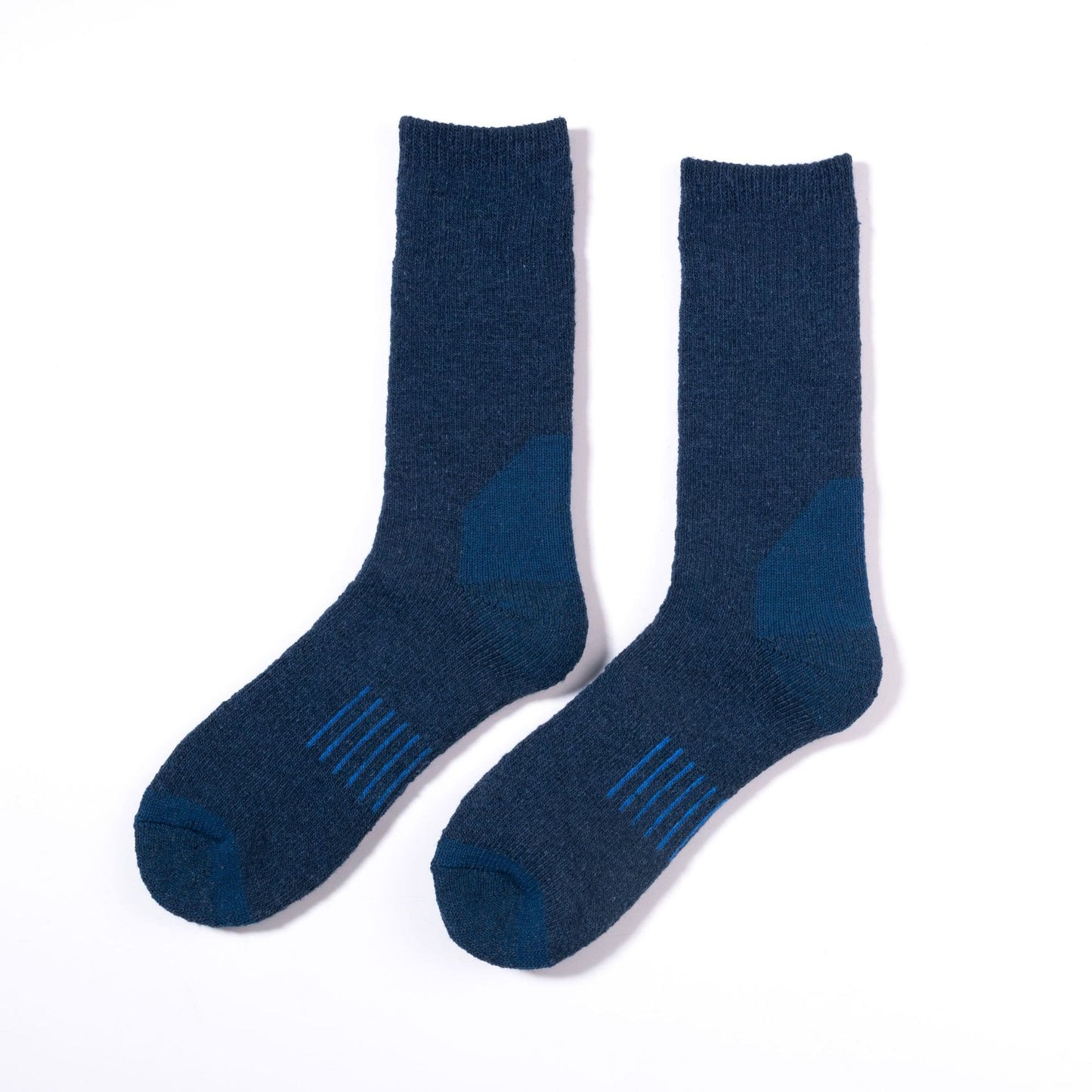 Chaussettes de ski chaudes grande taille (5 paires) - Bleu foncé - EU39-42 (US6-8.5) - image 6
