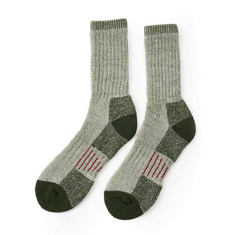 Chaussettes mi-mollet épaisses et douces grande taille (5 paires) - Vert armée - EU40-44 (US10-13) - image 6