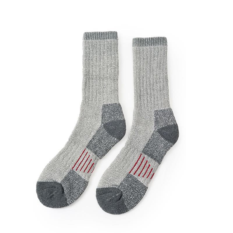 Chaussettes mi-mollet épaisses et douces grande taille (5 paires) - Gris - EU40-44 (US10-13) - image 5