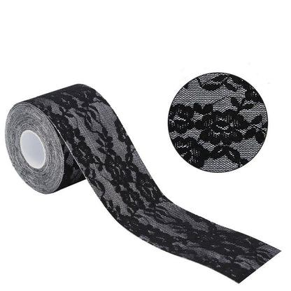 Ruban adhésif invisible jetable pour mamelons (2 rouleaux) - Noir - image 2
