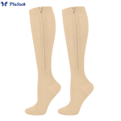 Chaussettes de compression classiques à fermeture éclair Plusock, grandes tailles 2XL à 7XL - image 10