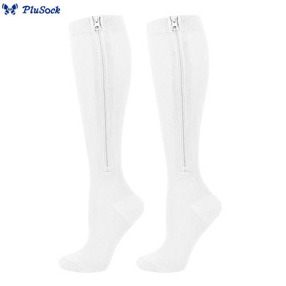 Chaussettes de compression classiques à fermeture éclair grandes tailles 2XL - 7XL (3 paires) - image 9