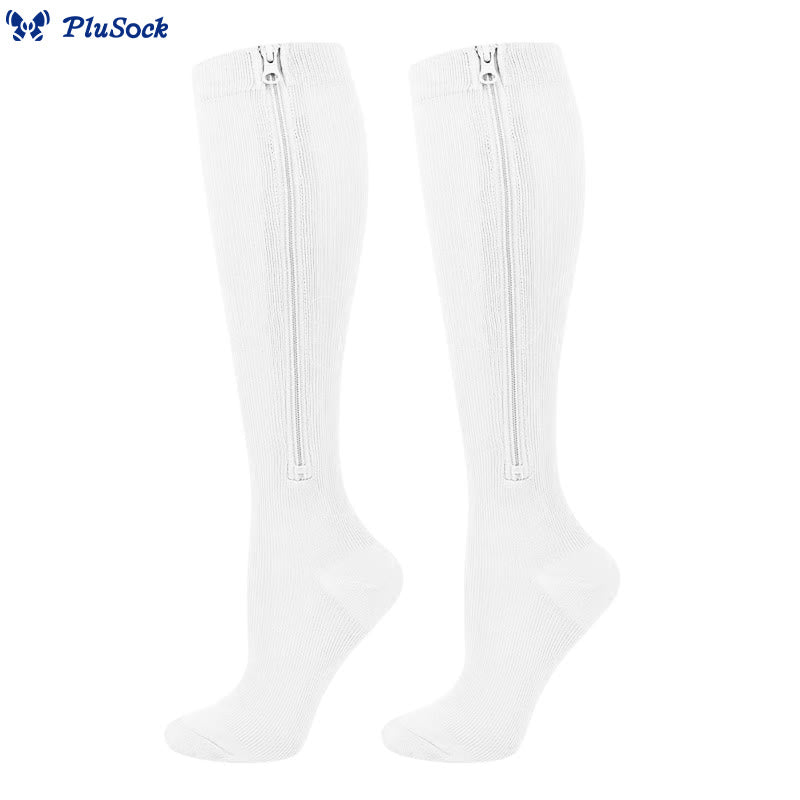 Chaussettes de compression classiques à fermeture éclair Plusock, grandes tailles 2XL à 7XL - image 8