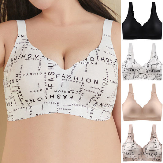 Soutien-gorge sans armatures lisse et sans coutures grande taille