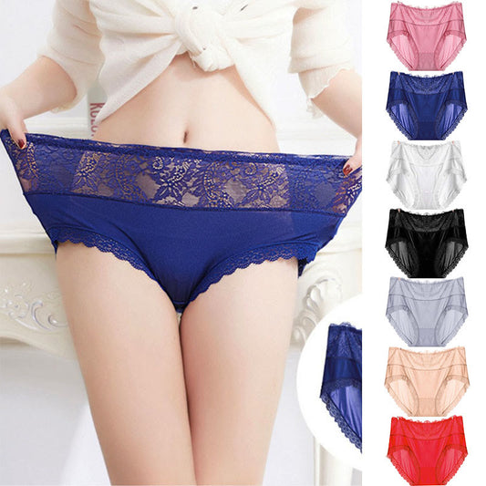 Culotte sexy en dentelle et résille (lot de 3) - image 0