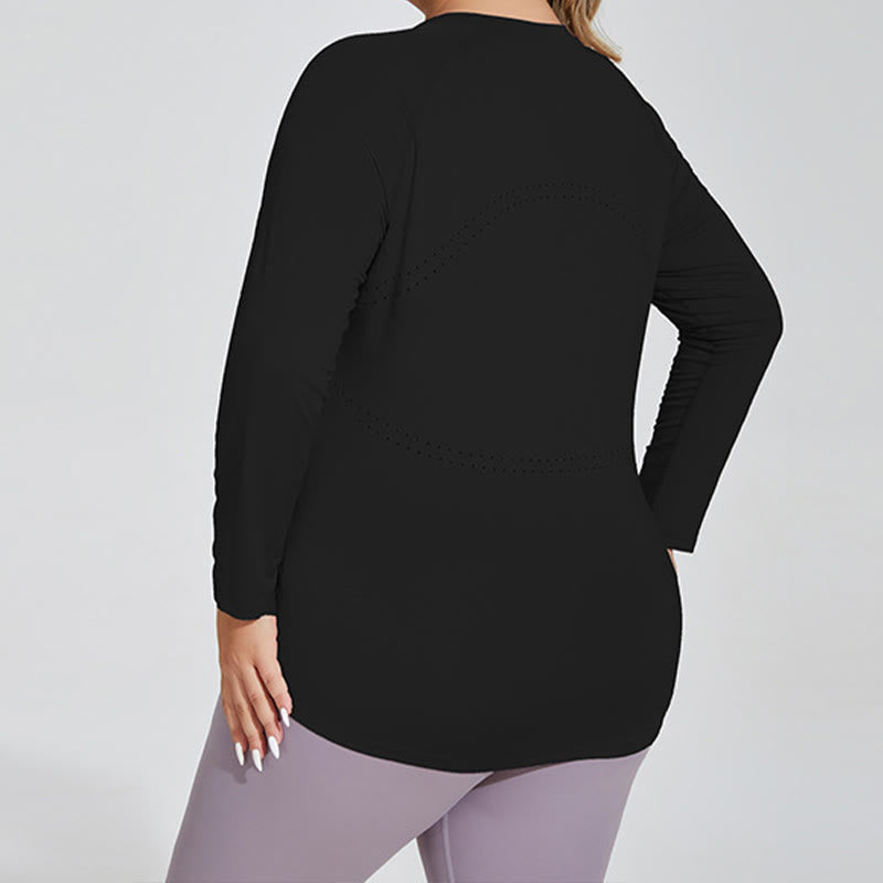 T-shirt de yoga de sport à manches longues - image 4