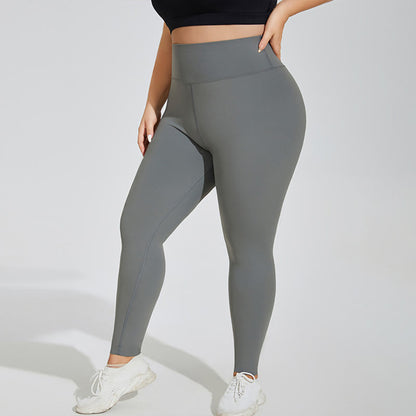 Leggings gainants taille haute grande taille - Vert foncé - 4XL - image 1