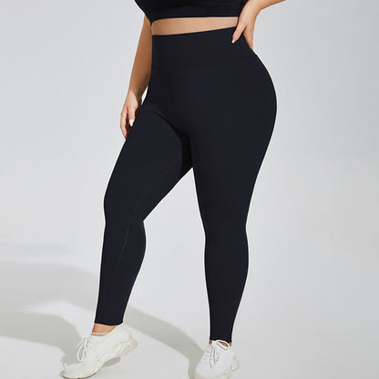 Leggings gainants taille haute grande taille - Noir - 4XL - image 2