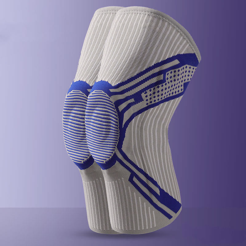 Genouillère de soutien en silicone - Bleu marine - XL - image 13