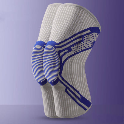 Genouillère de soutien en silicone - Bleu marine - XL - image 13