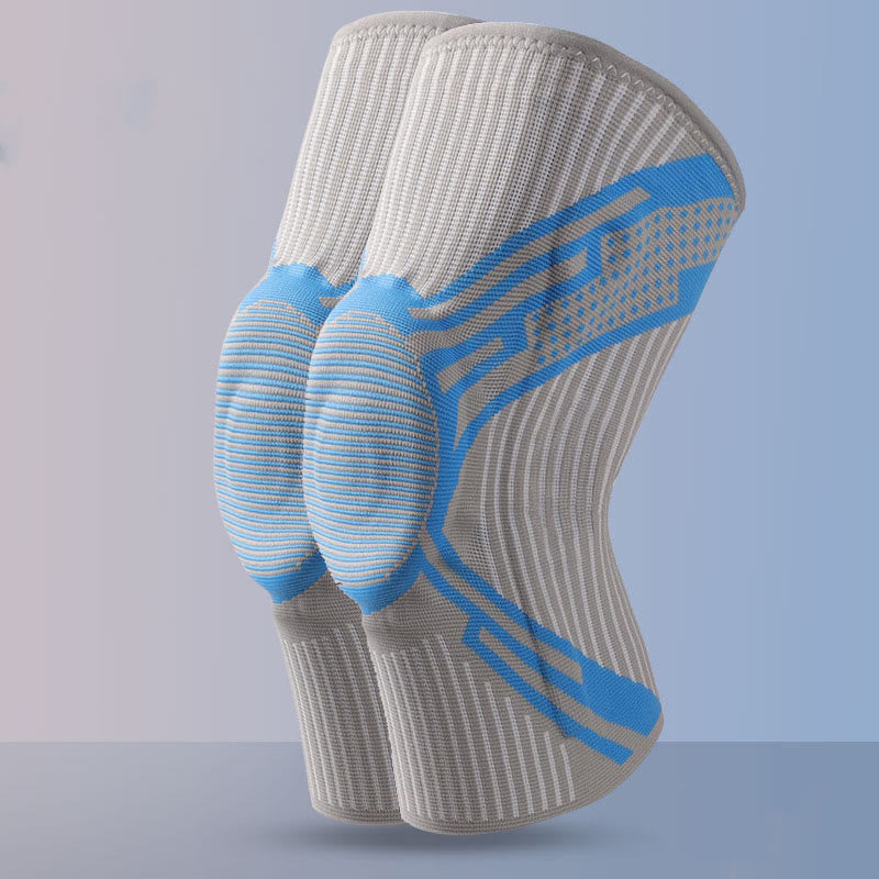 Genouillère de soutien en silicone - Bleu ciel - XL - image 14