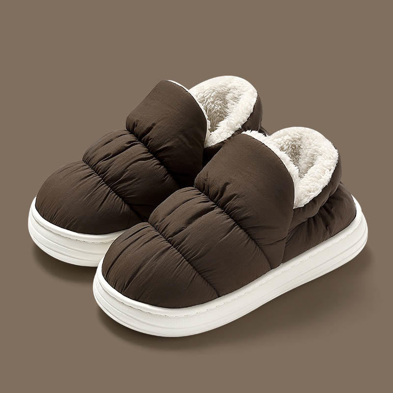 Chaussons imperméables à semelles épaisses grande taille - Café - EU43-44 (US9-10) - image 7