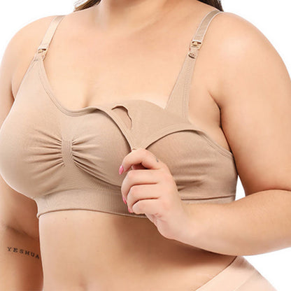 Soutien-gorge d'allaitement sans armatures - Nu - 4XL - image 4