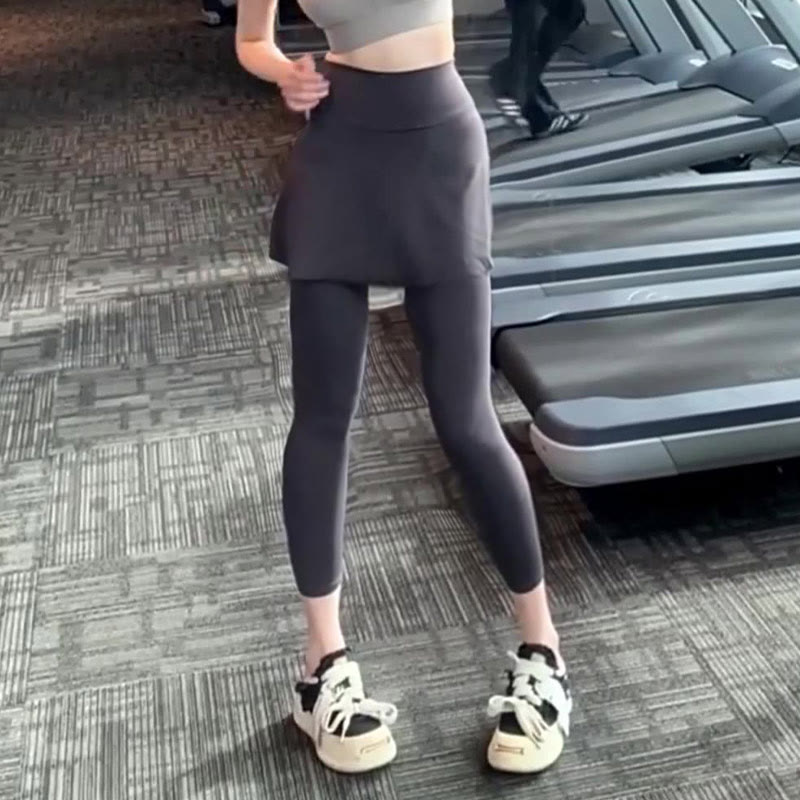 Jupe-pantalon de sport couvrant les hanches pour le yoga - image 1