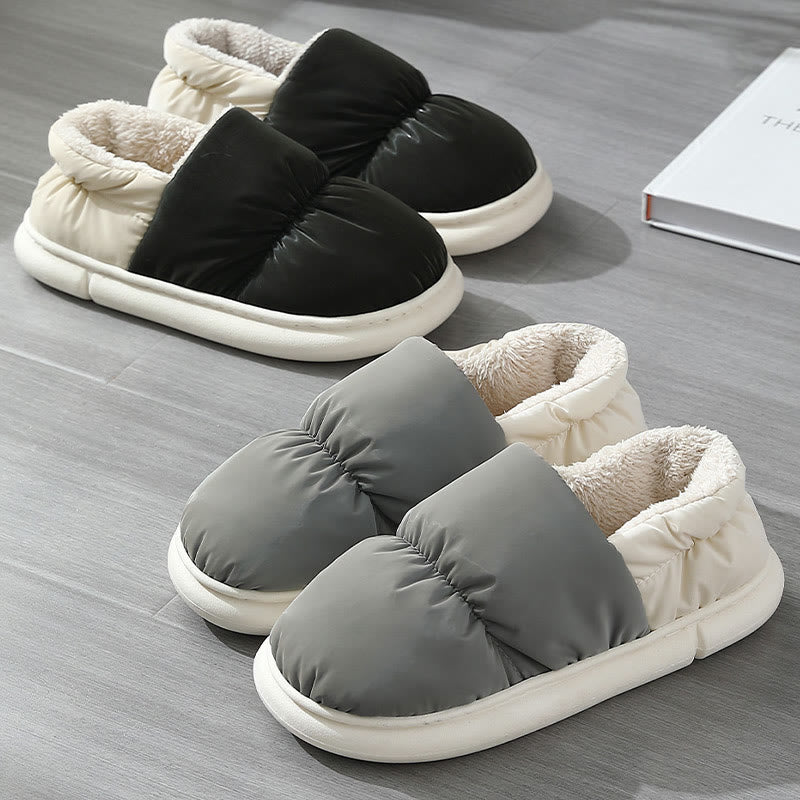 Chaussons chauds coupe-vent grande taille - image 3